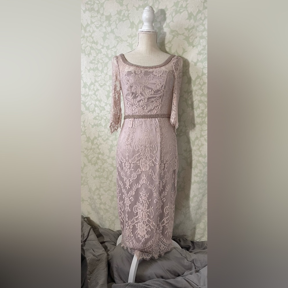 Monsoon Lace and Beaded Pencil Dress